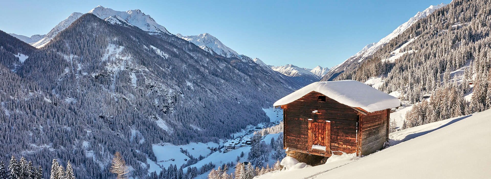 View of the winter landscape of Kappl Holiday Tirol