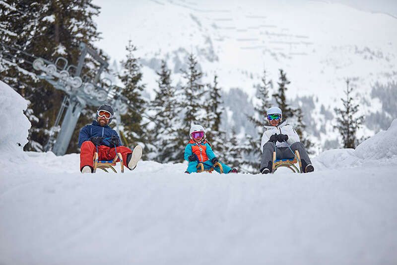 Tobogganing Paznauntal