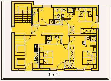 Floor plan apartment 3 Haus Sonnberg Kappl