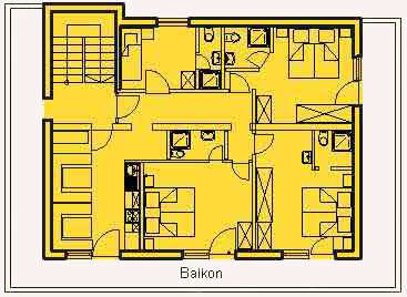 Floor plan apartment 3 Haus Sonnberg Kappl
